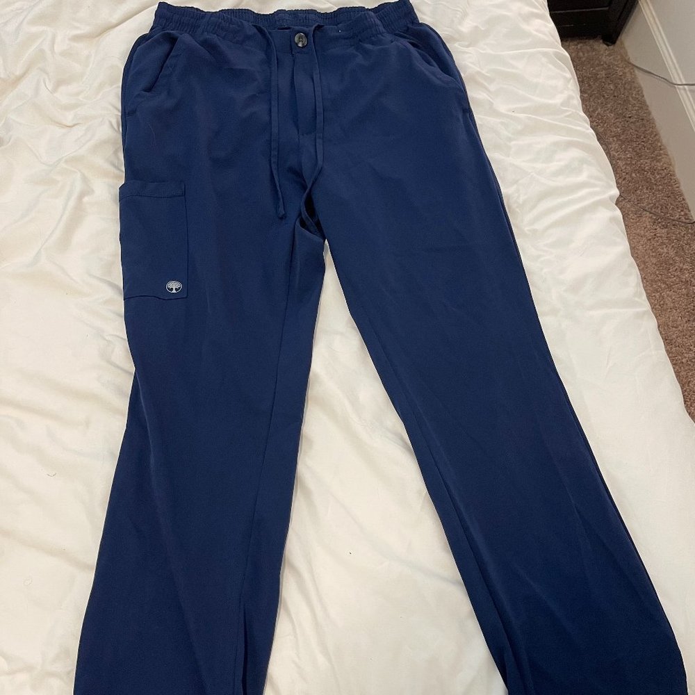 Navy Men's Healing Hands Ryan Men's 6-Pocket Cargo STRETCH Scrub Pants